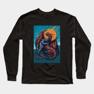 Bear vs Dragon Colored Long Sleeve T-Shirt